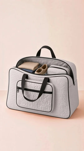 Signature Carry Ease Quilted Bag - Storage & Travelling Bag [Light Gray]