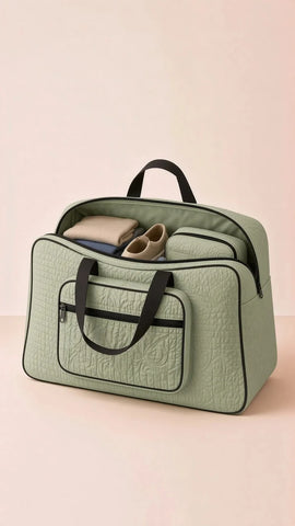 Signature Carry Ease Quilted Bag - Storage & Travelling Bag [Olive Green]