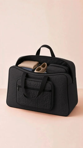 Signature Carry Ease Quilted Bag - Storage & Travelling Bag [Black]