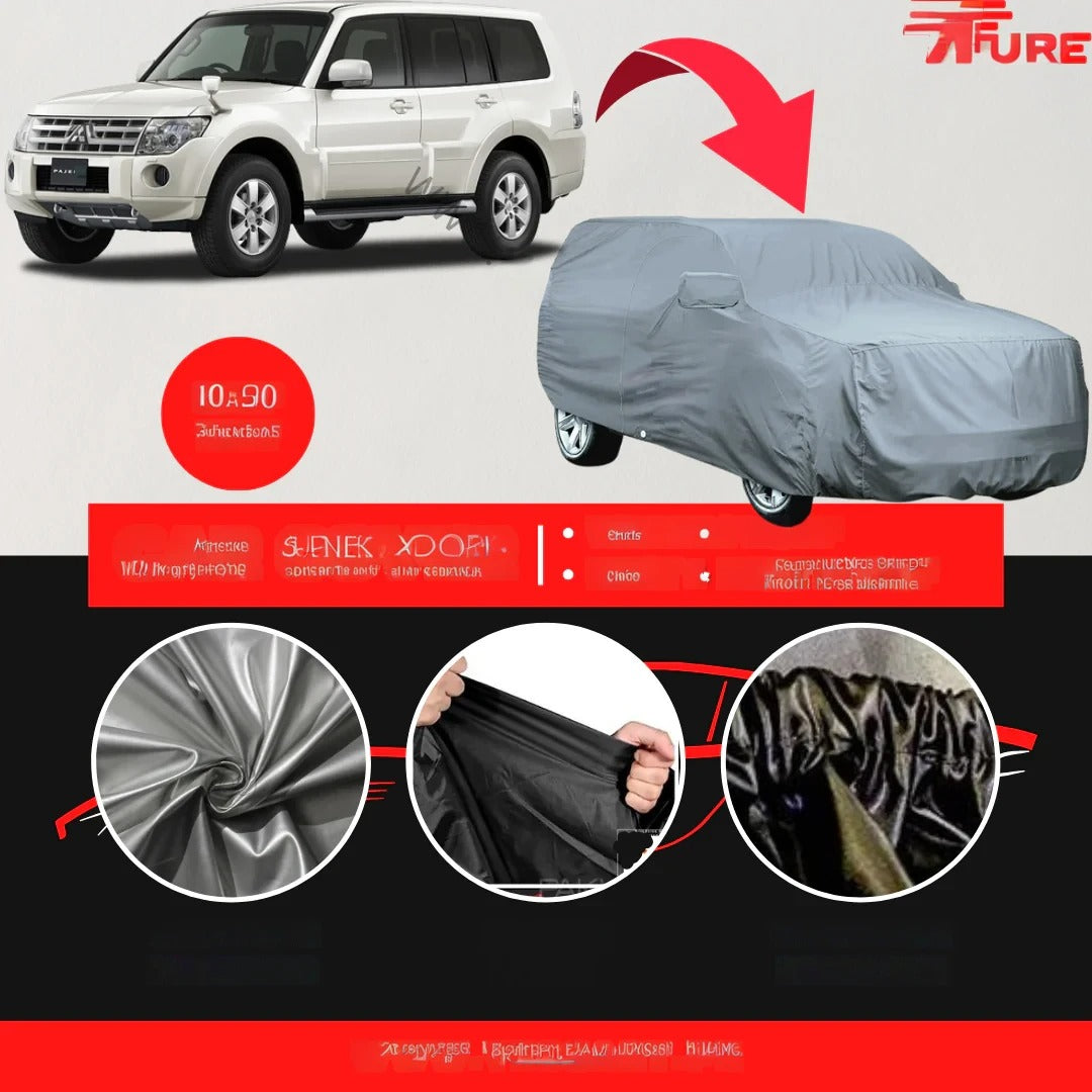 Mitsubishi Pajero 1982-2022 Car Top Cover - Waterproof & Dustproof Silver Spray Coated + Free Bag