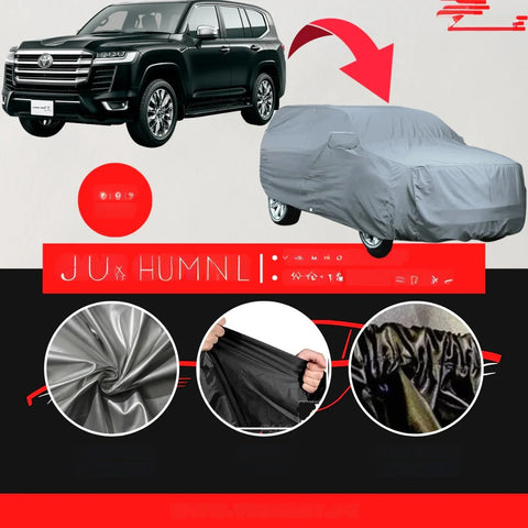 Toyota Land Cruiser V8 2015 - 2023 Car Top Cover - Waterproof & Dustproof Silver Spray Coated + Free Bag