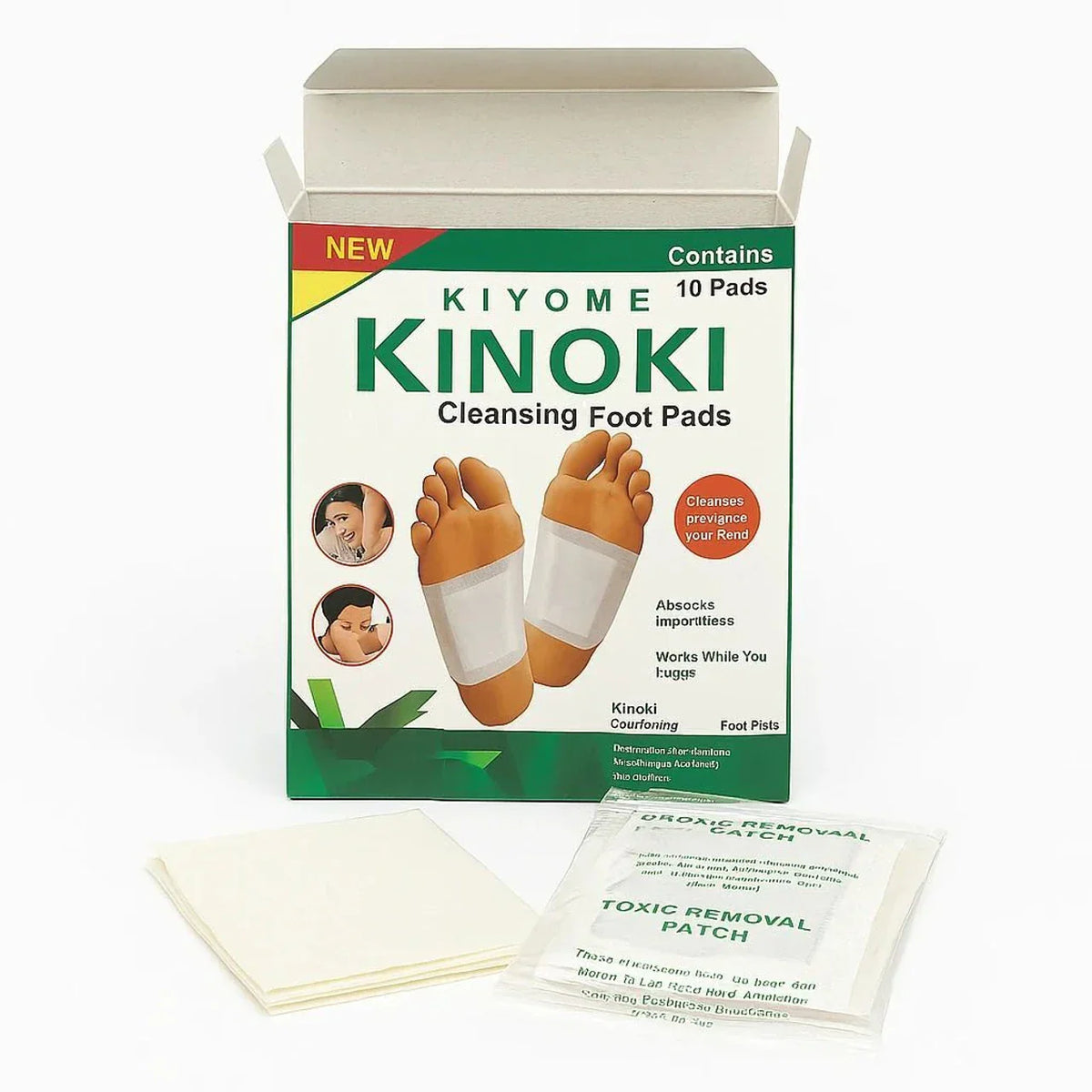 Kinoki Foot Pads – 10 Premium Natural Patches $