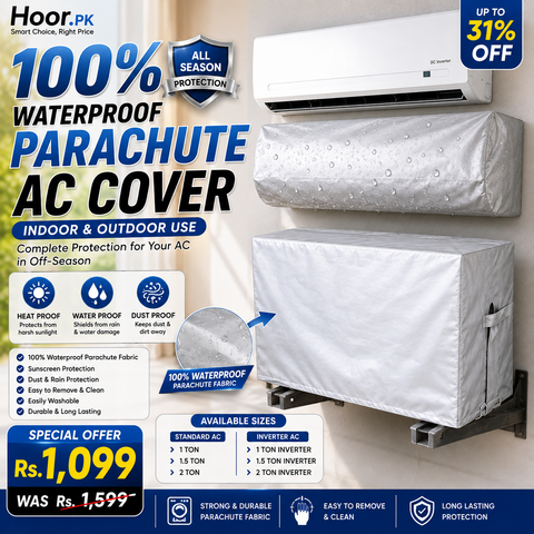 100% Waterproof Parachute Indoor + Outdoor Ac Cover