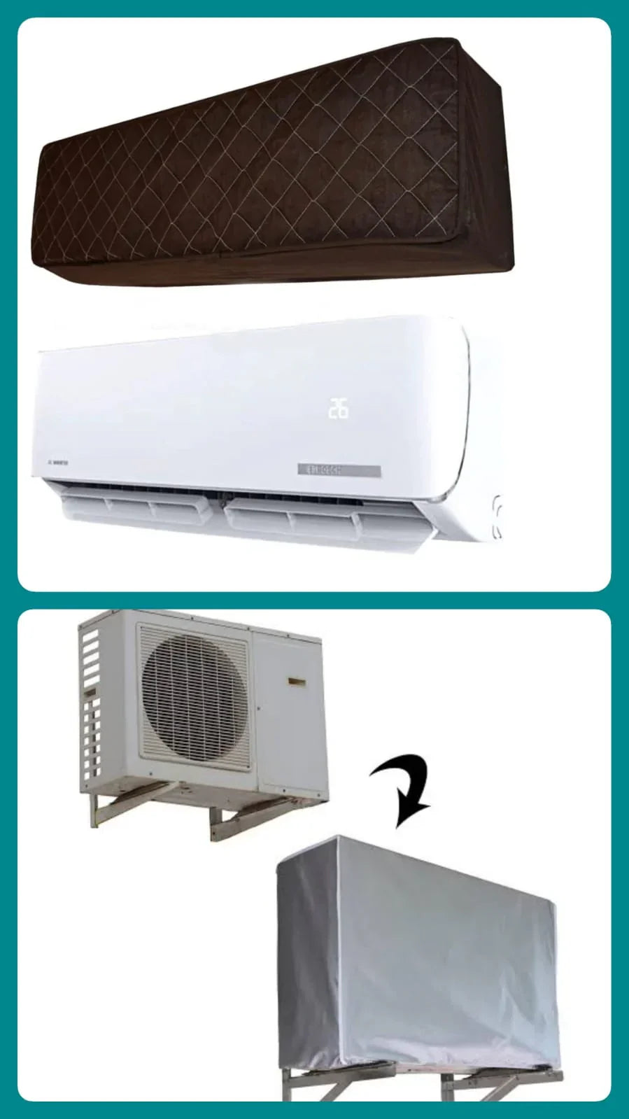 Ultrasonic Quilted AC Cover - Brown