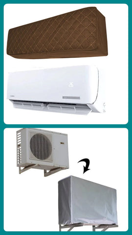 Quilted AC Cover - Copper Brown