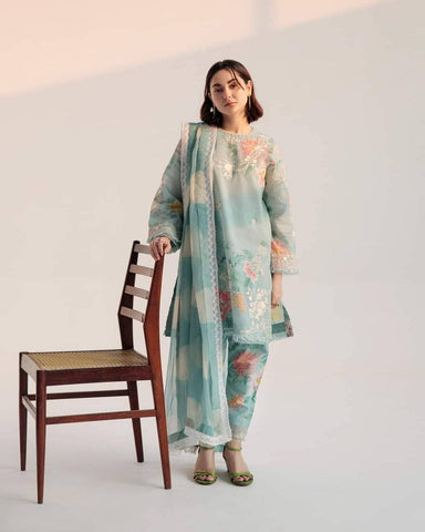 3 Pc Airjet Lawn Embroidery Suit (CoCo)