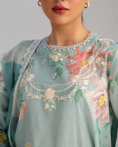 3 Pc Airjet Lawn Embroidery Suit (CoCo)