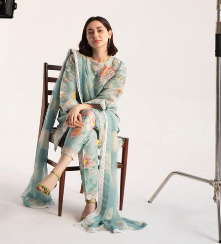 3 Pc Airjet Lawn Embroidery Suit (CoCo)