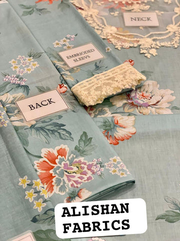 3 Pc Airjet Lawn Embroidery Suit (CoCo)