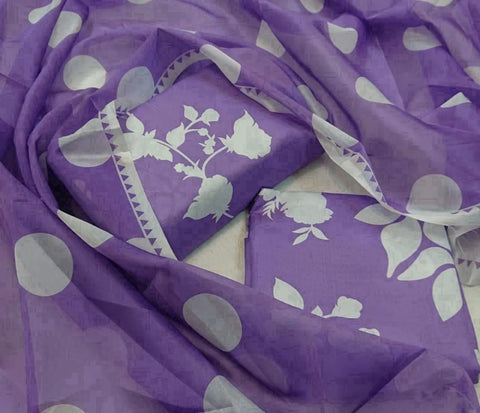 Swiss Digital Print 3Pc Dress Silk Duppta SW-08