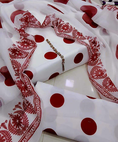 Swiss Digital Print 3Pc Dress Silk Duppta SW-05
