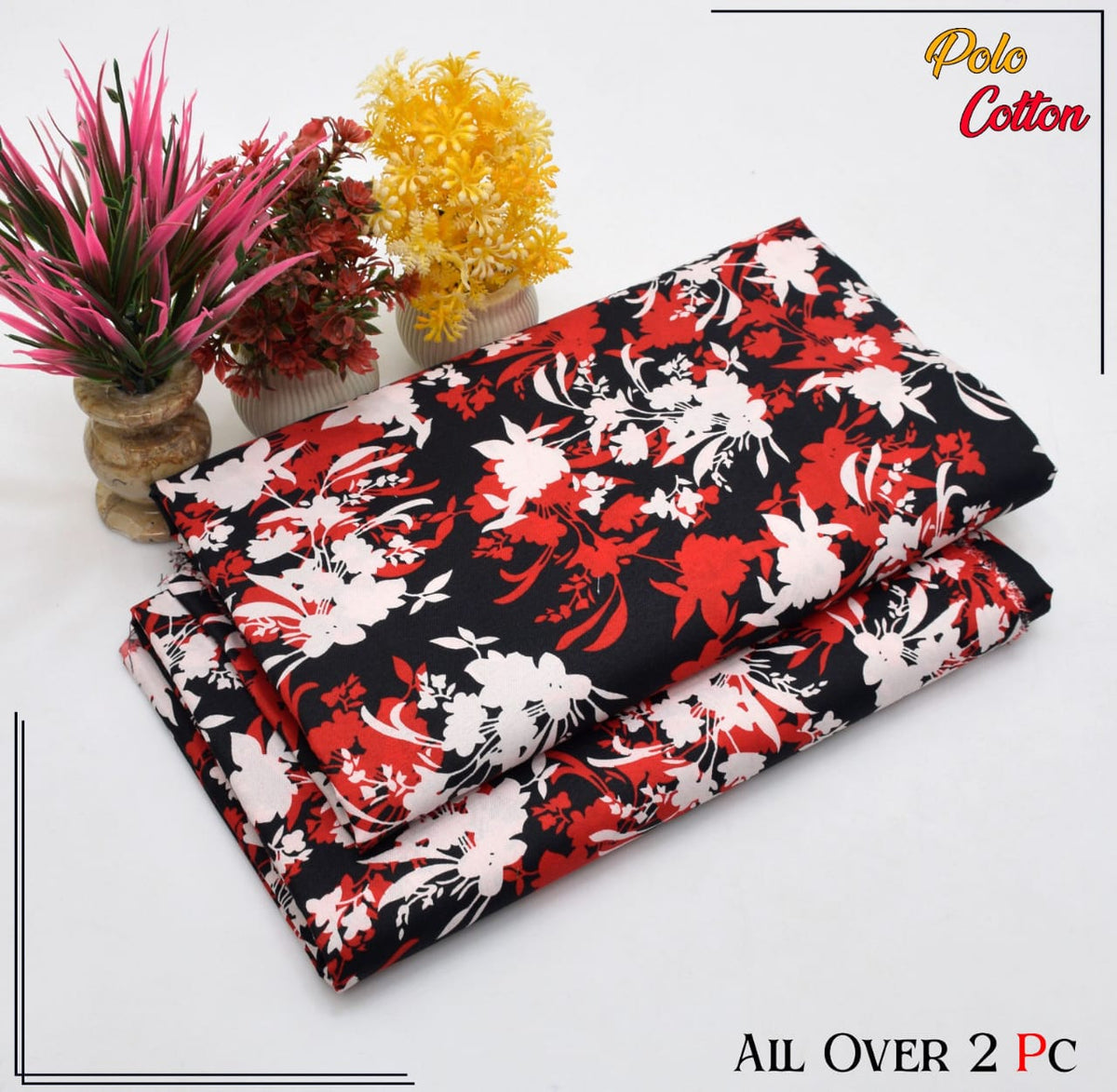 2 PC SUMMER PRINTED POLO COTTON 133