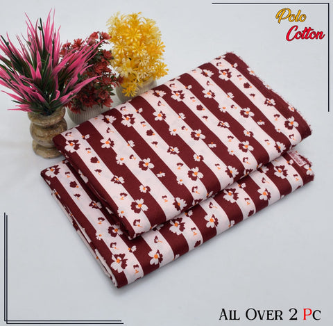2 PC SUMMER PRINTED POLO COTTON 131