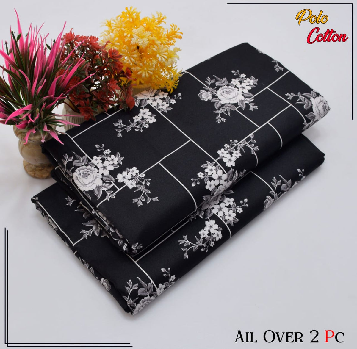 2 PC SUMMER PRINTED POLO COTTON 128
