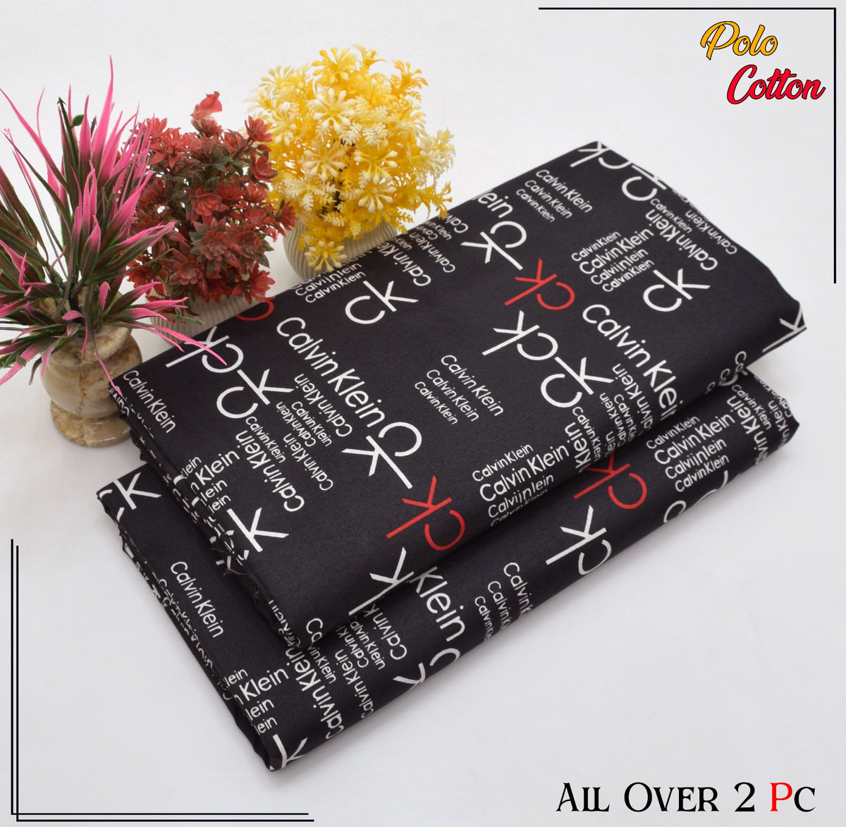 2 PC SUMMER PRINTED POLO COTTON 127