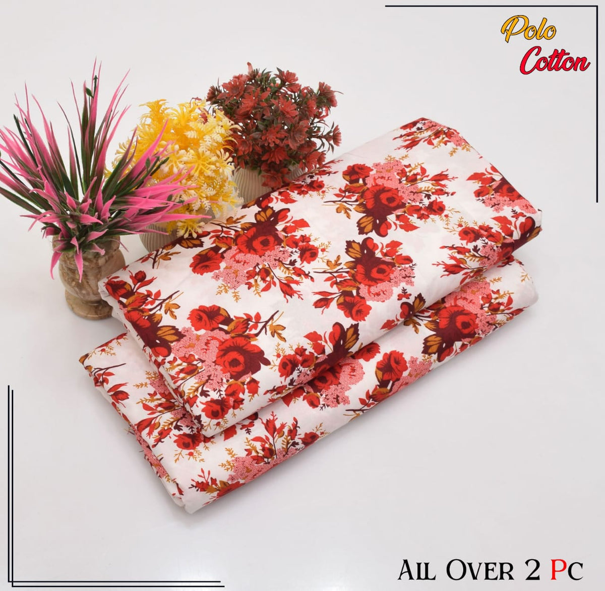 2 PC SUMMER PRINTED POLO COTTON 125