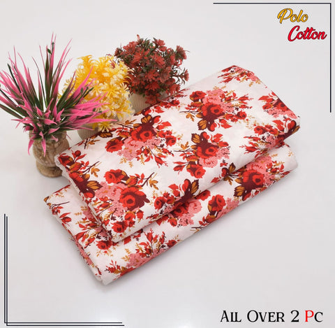 2 PC SUMMER PRINTED POLO COTTON 125