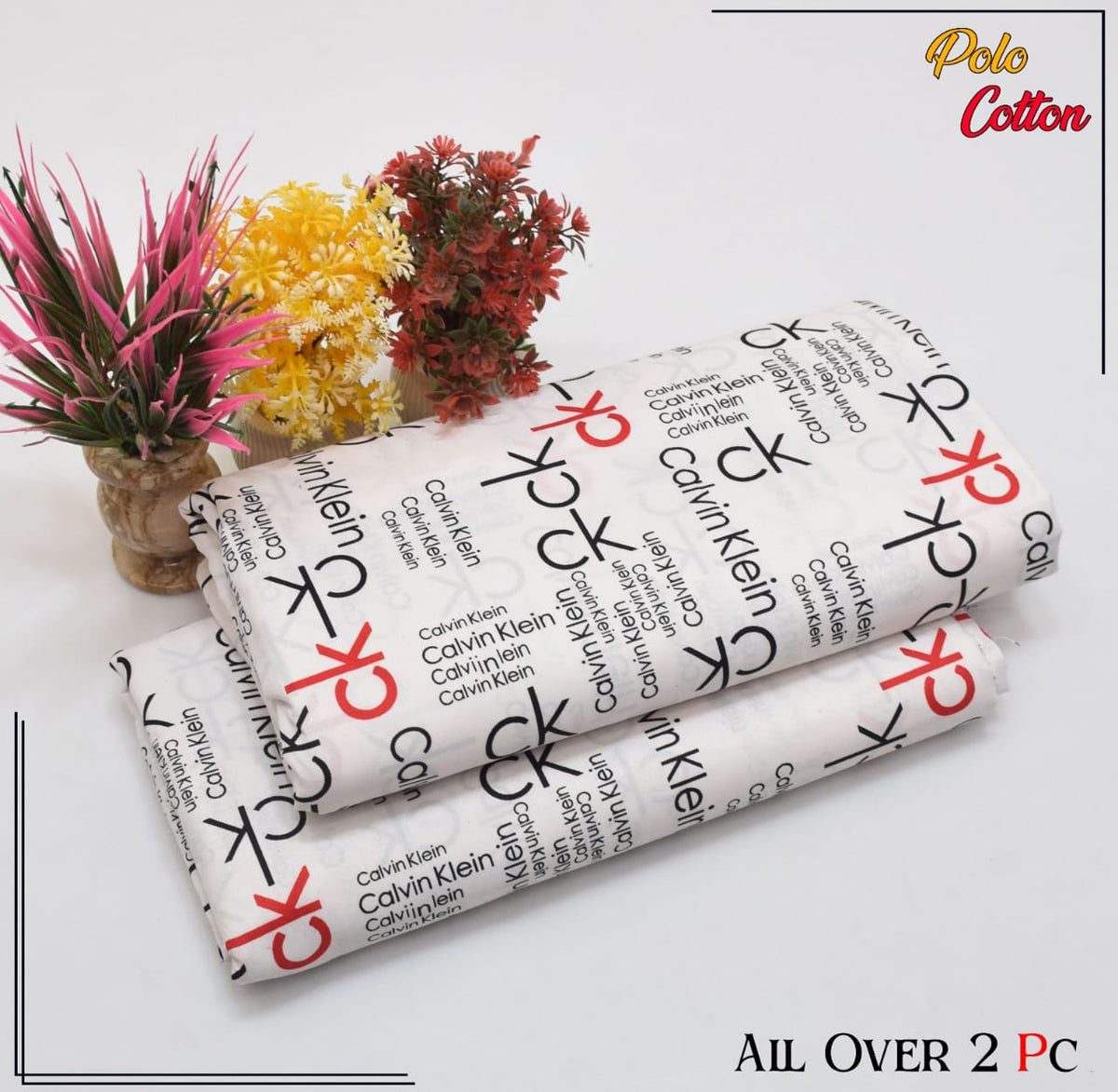 2 PC SUMMER PRINTED POLO COTTON 122