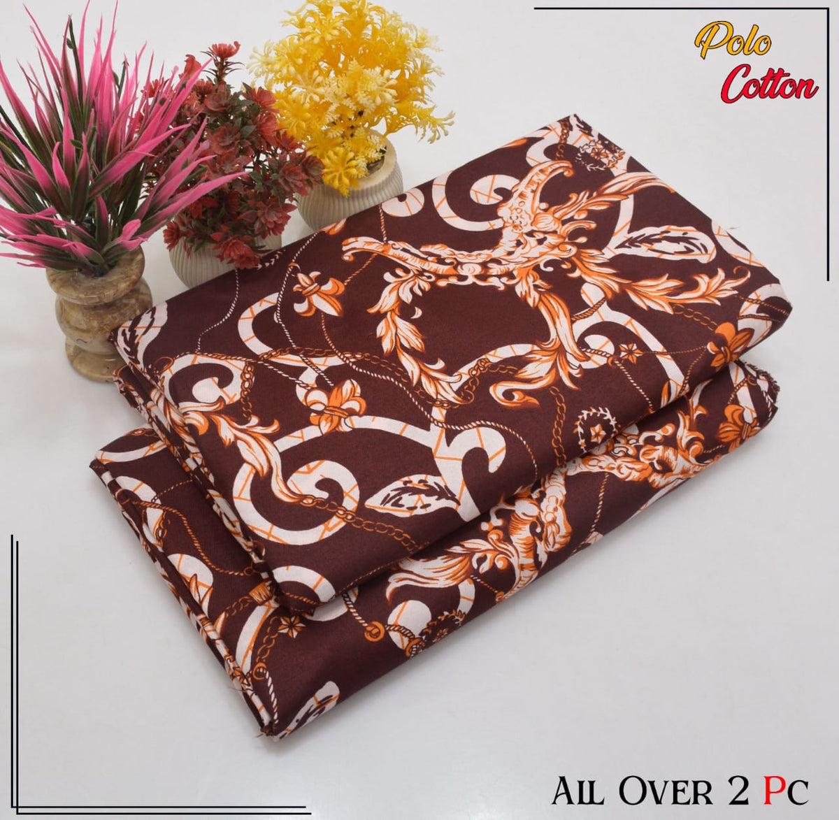 2 PC SUMMER PRINTED POLO COTTON 121
