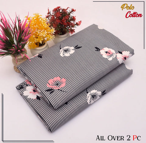 2 PC SUMMER PRINTED POLO COTTON 119
