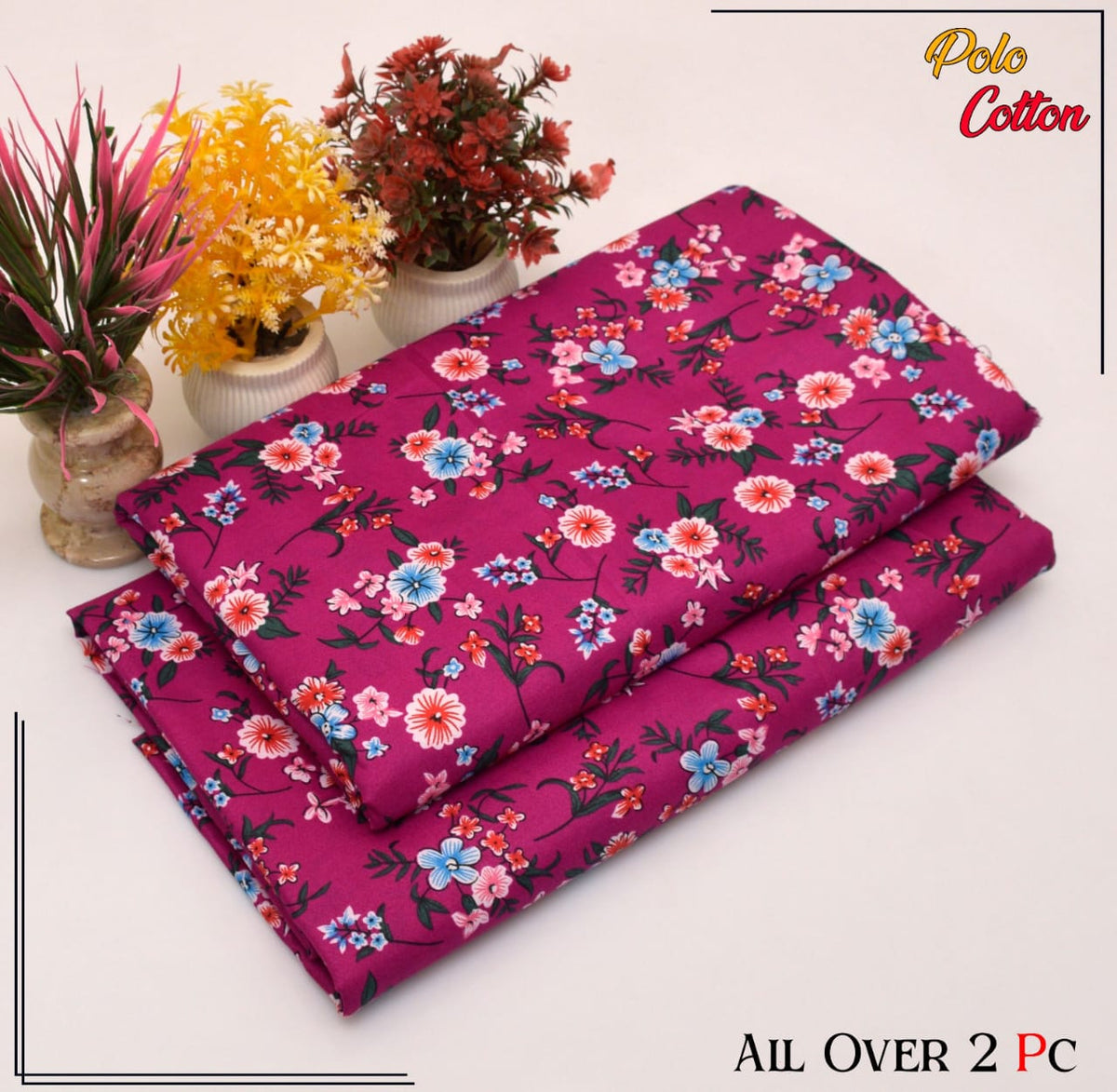 2 PC SUMMER PRINTED POLO COTTON 112