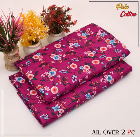 2 PC SUMMER PRINTED POLO COTTON 112