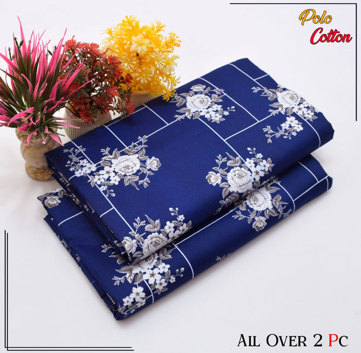 2 PC SUMMER PRINTED POLO COTTON 109