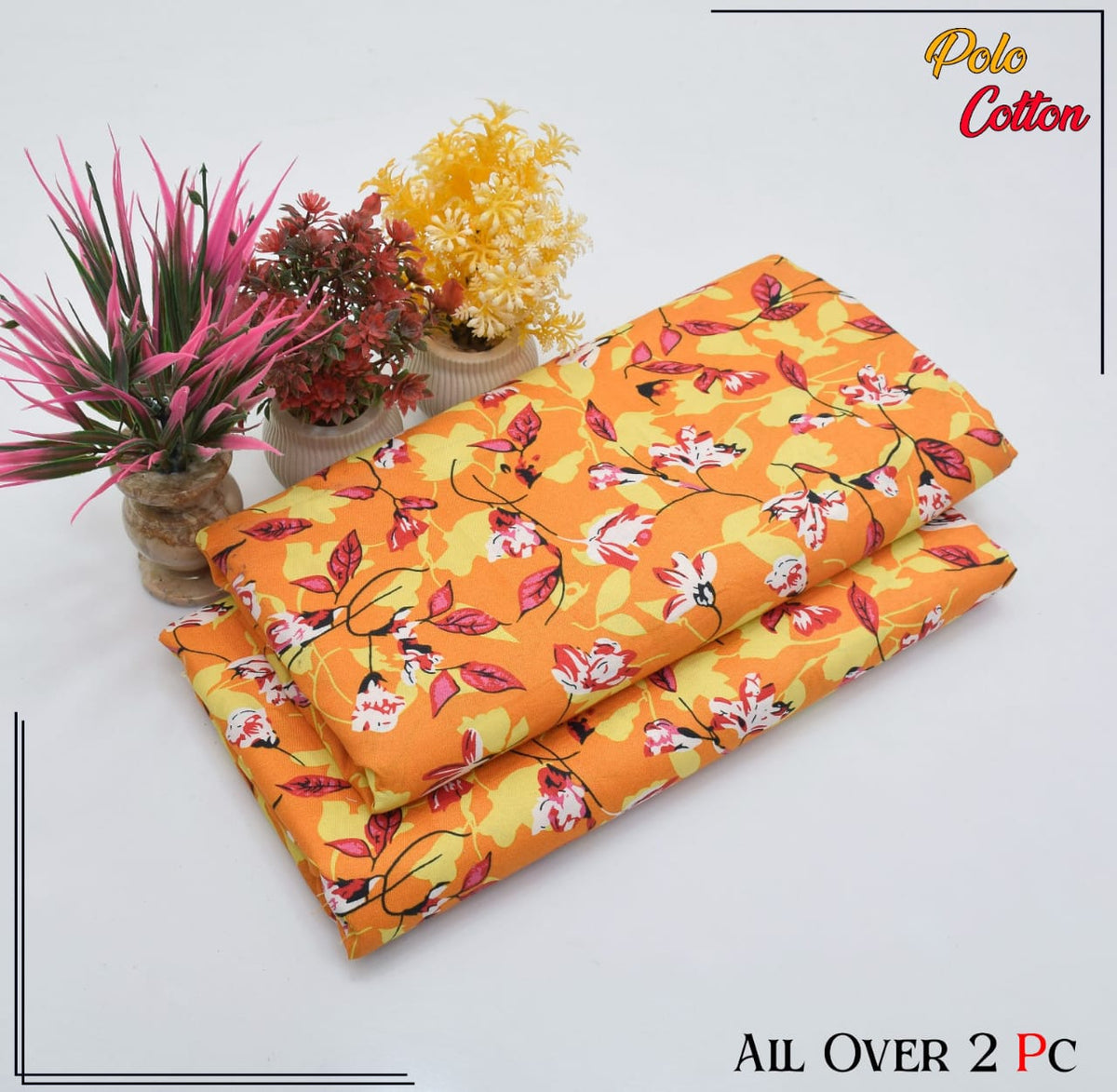 2 PC SUMMER PRINTED POLO COTTON 105
