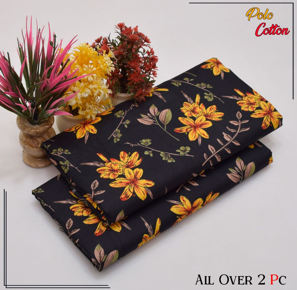 2 PC SUMMER PRINTED POLO COTTON 104