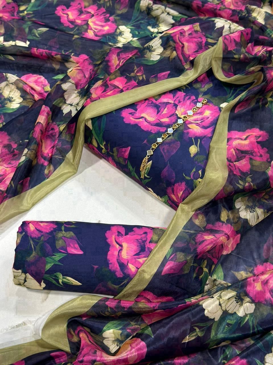 Swiss Digital Print 3Pc Dress Silk Duppta SW-12