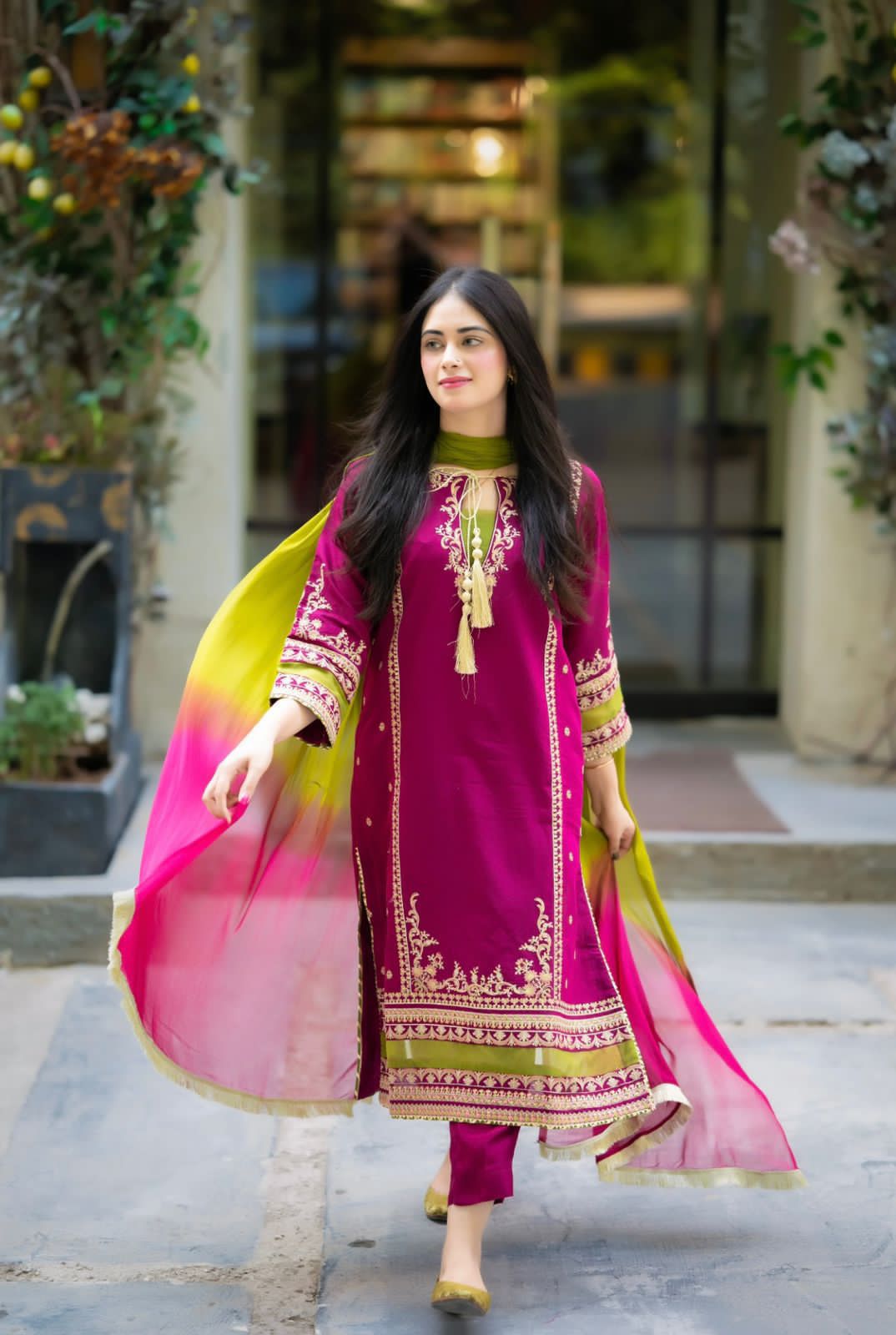 3 Pc Heavy Embroidery Lawn Suit