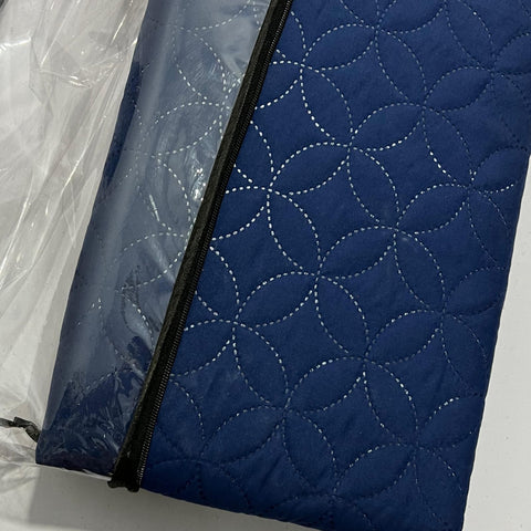 Soft Cotton Quilted 100% Waterproof Fitted Mattress Protector (Blue)