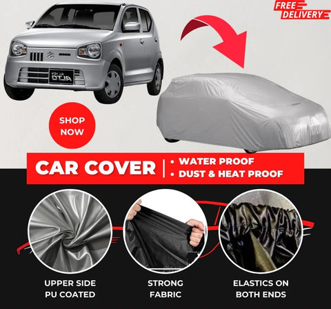 Suzuki Alto 2019-2023 Car Top Cover - Waterproof & Dustproof Silver Spray Coated + Free Bag (Car-04)