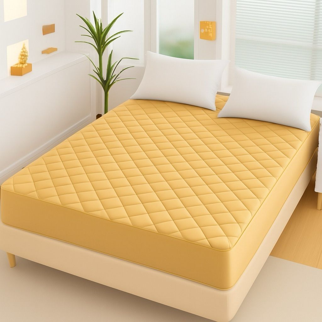 Cotton Quilted Waterproof Mattress Cover - Skin