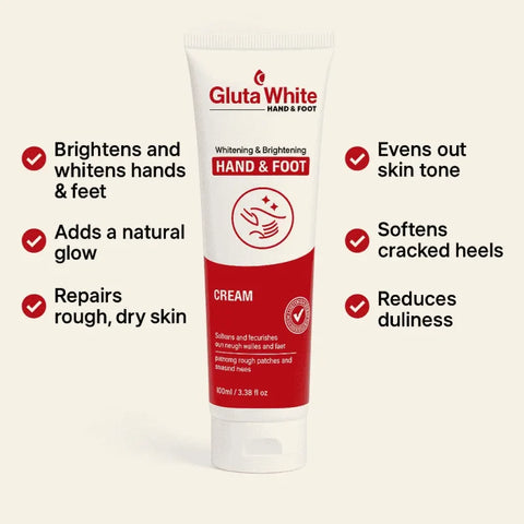 Gluta White Hand & Foot Whitening  | Best Whitening, Moisturizing & Brightening