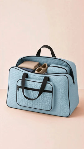 Signature Carry Ease Quilted Bag - Storage & Travelling Bag [Sky Blue]