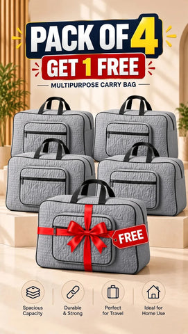 Signature Carry Ease Quilted Bag - Storage & Travelling Bag [Light Gray]