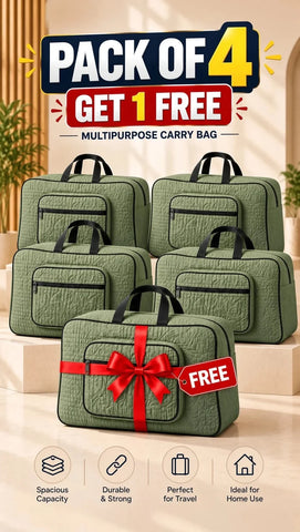 Signature Carry Ease Quilted Bag - Storage & Travelling Bag [Olive Green]