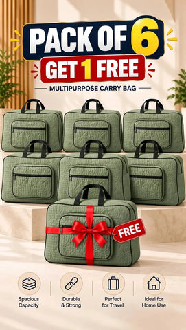 Signature Carry Ease Quilted Bag - Storage & Travelling Bag [Olive Green]