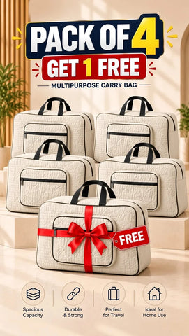 Signature Carry Ease Quilted Bag - Storage & Travelling Bag [White]
