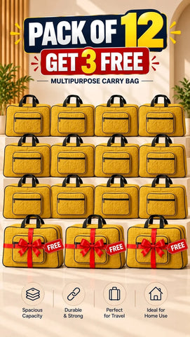 Signature Carry Ease Quilted Bag - Storage & Travelling Bag [Yellow]