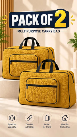 Signature Carry Ease Quilted Bag - Storage & Travelling Bag [Yellow]