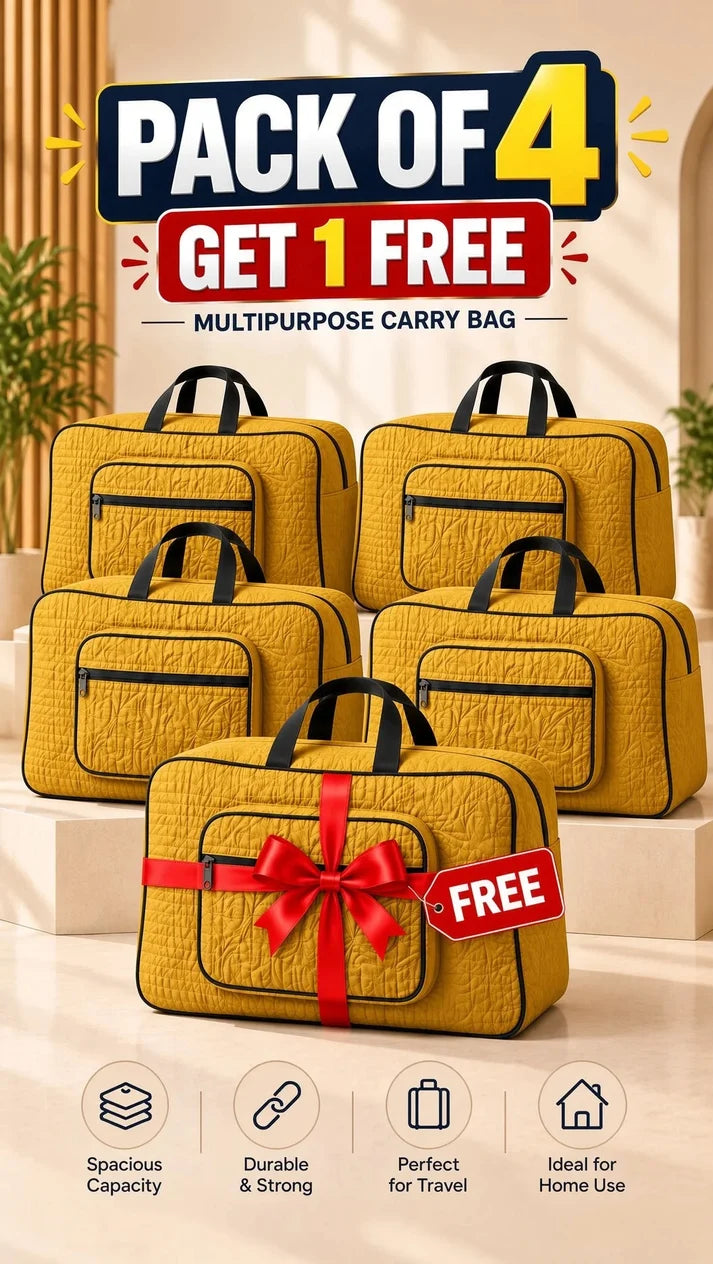 Signature Carry Ease Quilted Bag - Storage & Travelling Bag [Yellow]