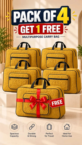 Signature Carry Ease Quilted Bag - Storage & Travelling Bag [Yellow]