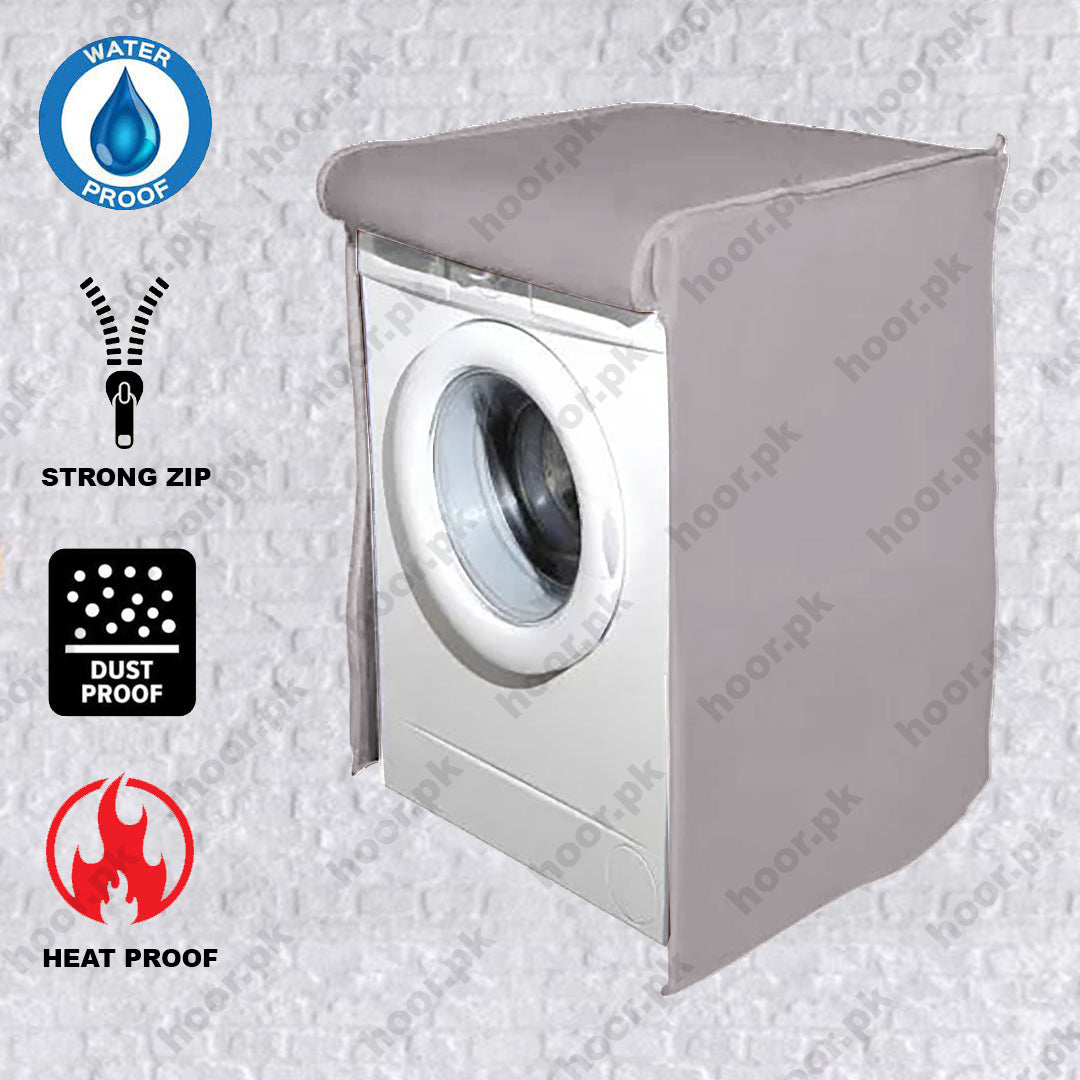 100% Waterproof Parachute Front Loaded Washing Machine Cover - Grey